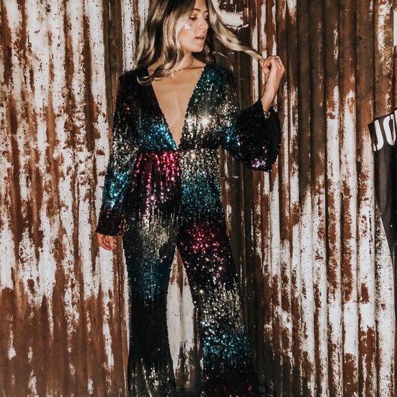 boohoo rainbow jumpsuit